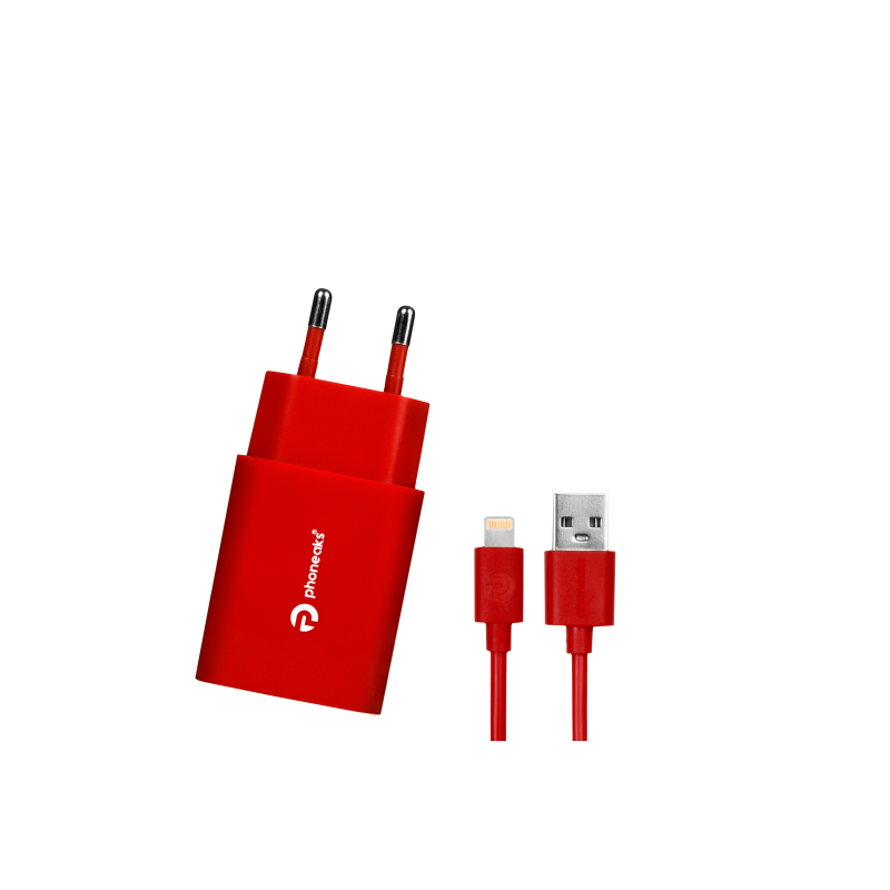 PHONEAKS Lightning USB 2.1 Amper Şarj Cihazı