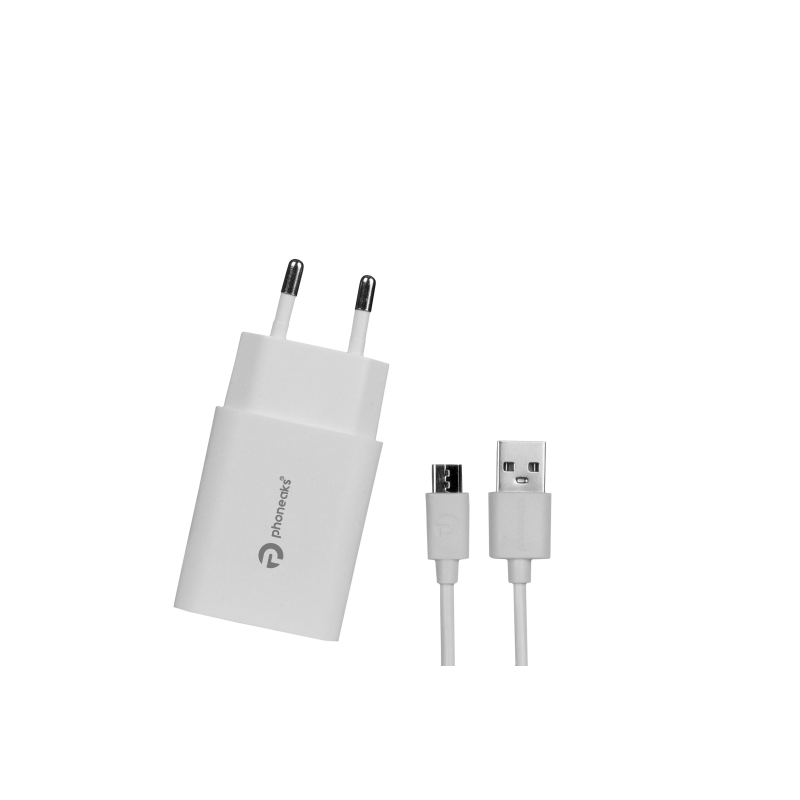 PHONEAKS Micro USB 2.1 Amper Şarj Cihazı