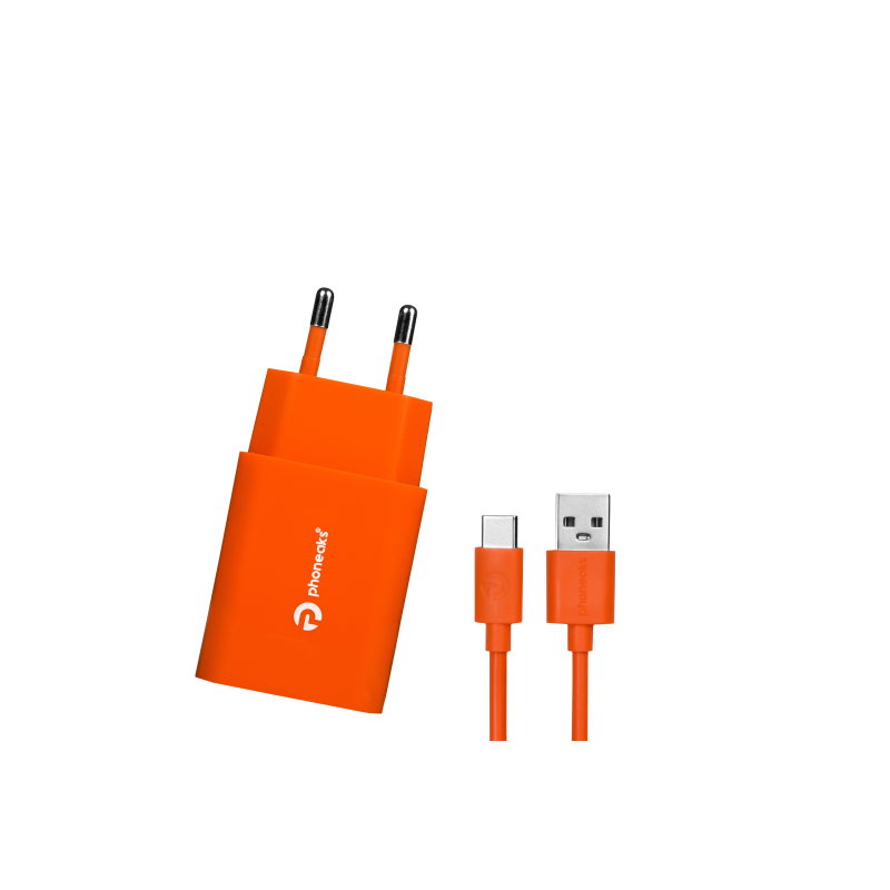 PHONEAKS TYPE-C USB 2.1 Amper Şarj Cihazı