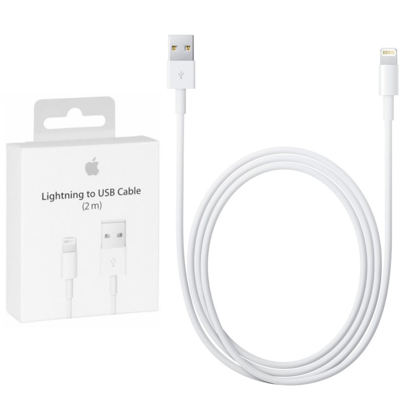 Apple MD819ZM-A 2 metre Beyaz Lightning USB Data Şarj Kablosu