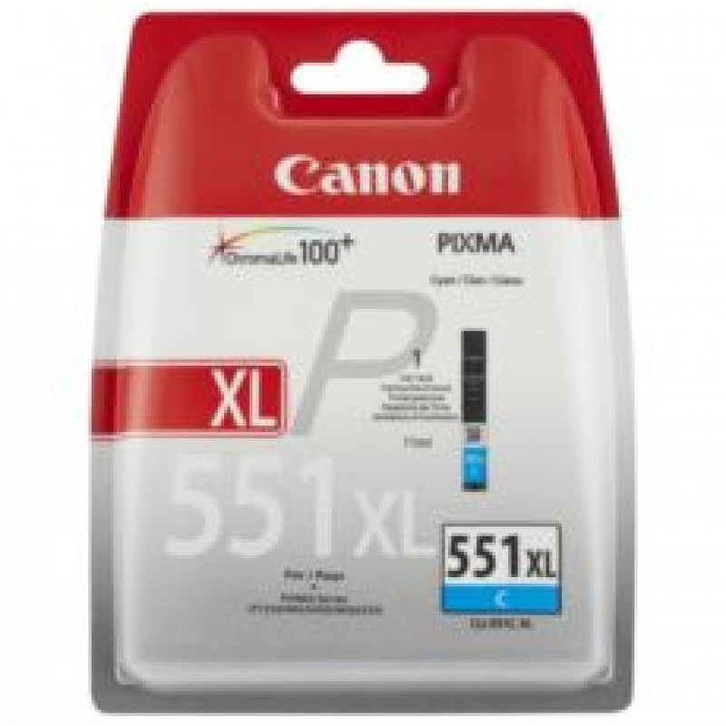 Canon CLI-551XL C Cyan Mavi Yüksek Kapasiteli Mürekkep Kartuş IP7250 MX925