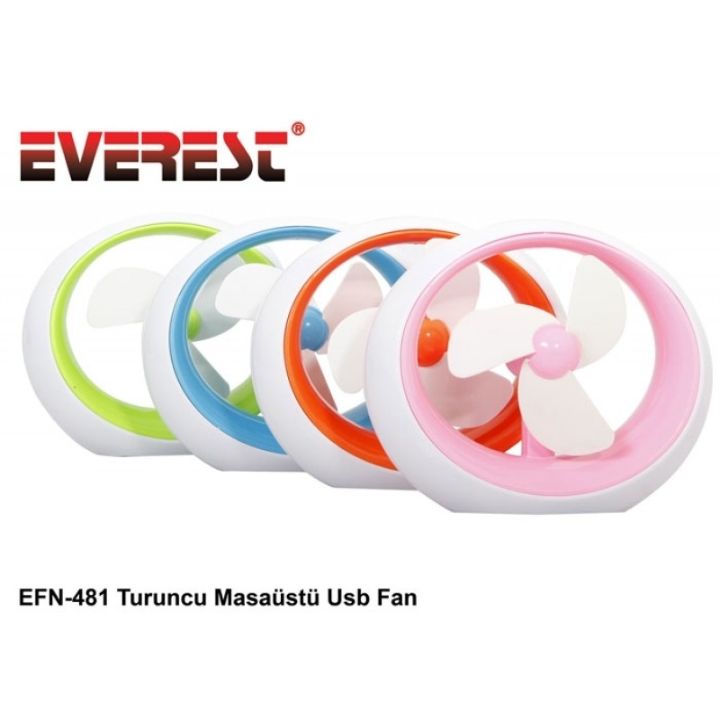 Everest EFN-481 Karışık Renkli Masaüstü Usb Fan (kampanyalı Ürün)