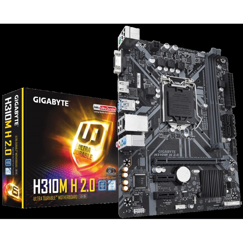 Gigabyte H310M H 2.0 Intel 8-9.Nesil DDR4 Vga-Hdmi mATX Anakart