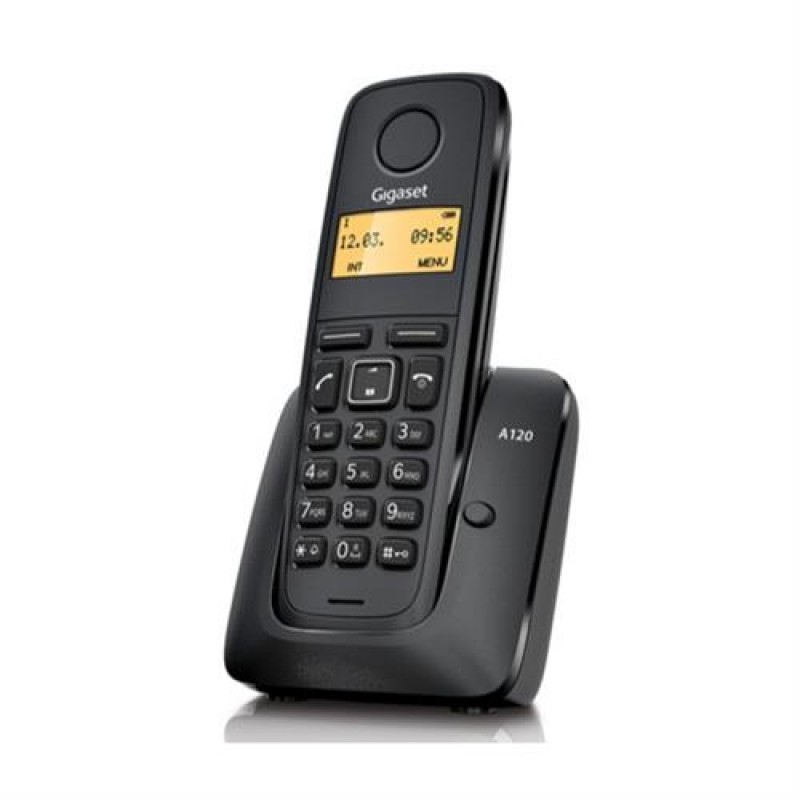 Gigaset A120 Siyah Telsiz Dect Telefon Işıklı Ekran