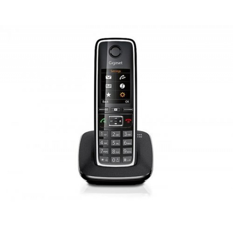 Gigaset C530 Siyah Telsiz Dect Telefon Işıklı Ekran Telsiz Telefon