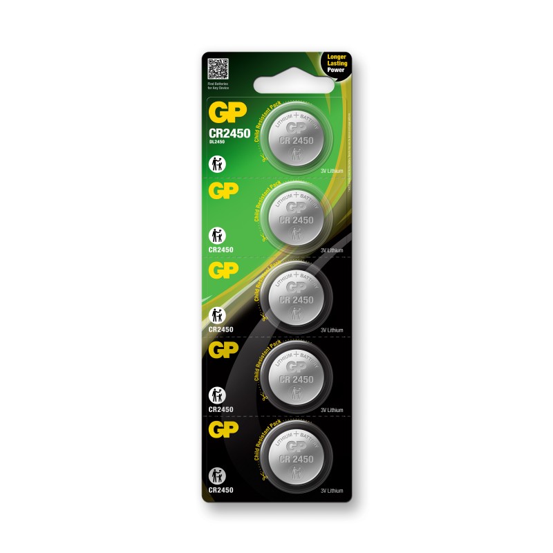 GP CR2450-C5 3V Lityum Düğme Pil 5'li Paket