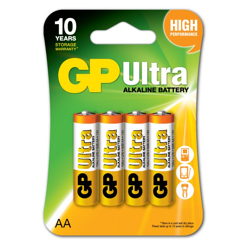 Gp R6 AA Boy Ultra Alkalin Kalem Pil 4'lü Paket GP15AU-U4