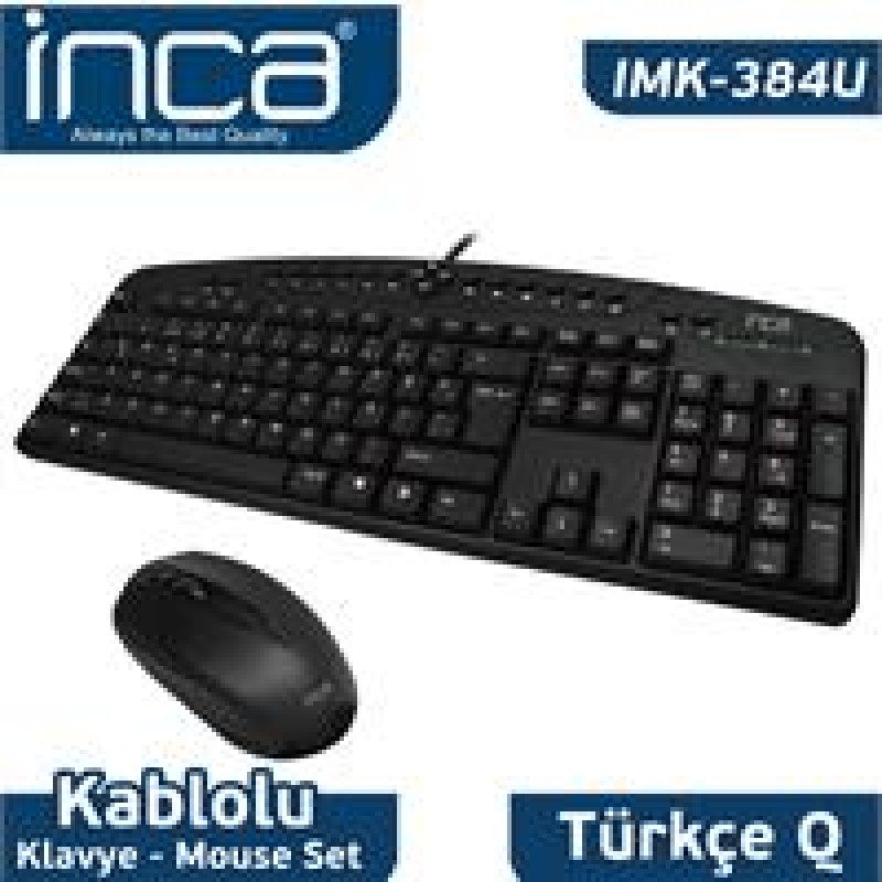 Inca IMK-384U Multimedya Q Usb Klavye Mouse Set