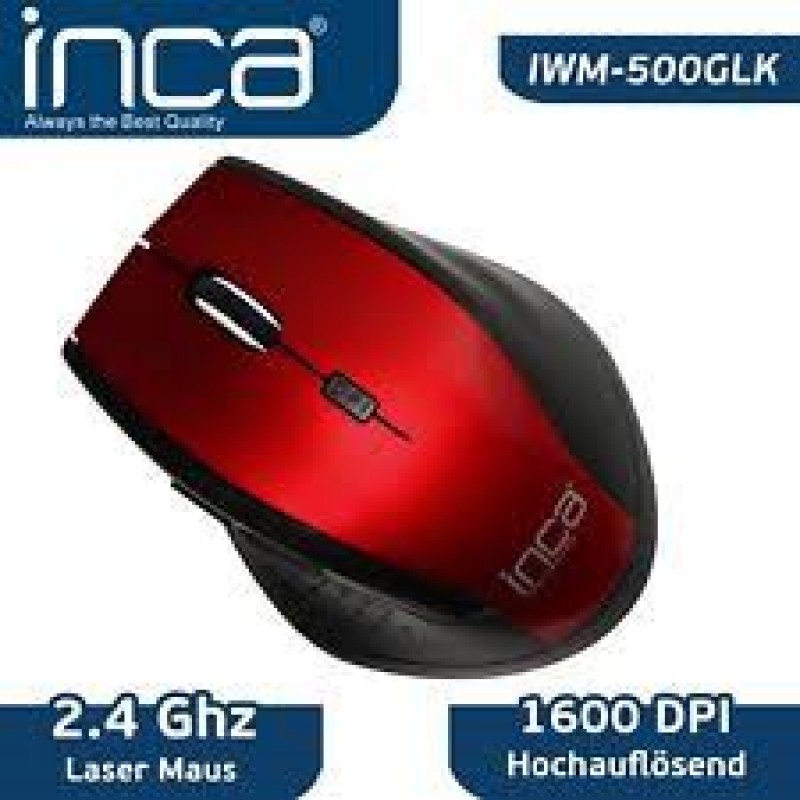 Inca IVMD-500glk Kırmızı Kablosuz Mouse