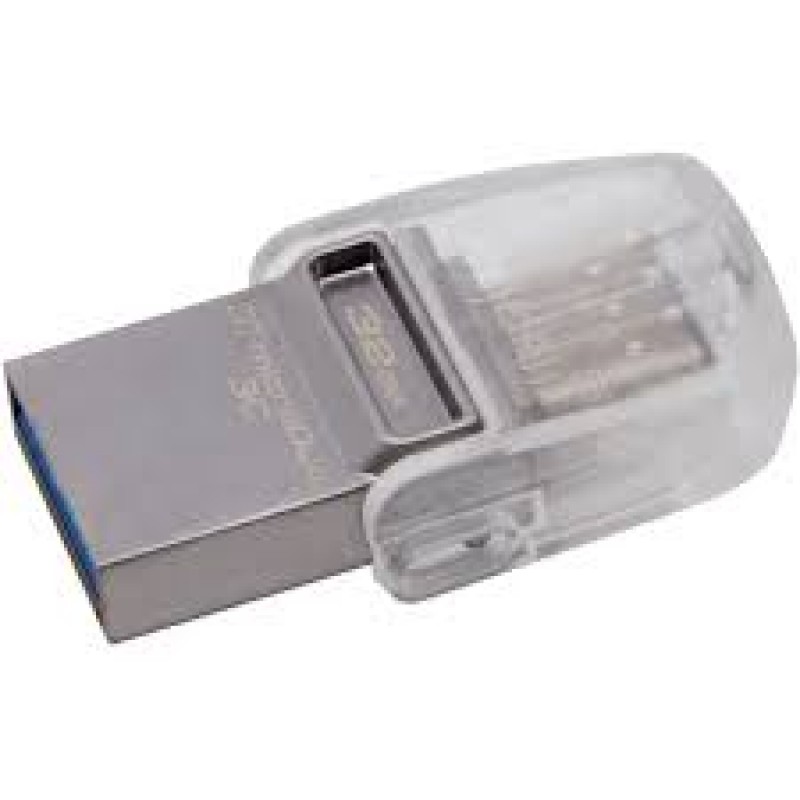Kingston DTDUO3C 32 Gb Microduo 3C USB 3.0-3.1 Flash Bellek Çift Taraflı