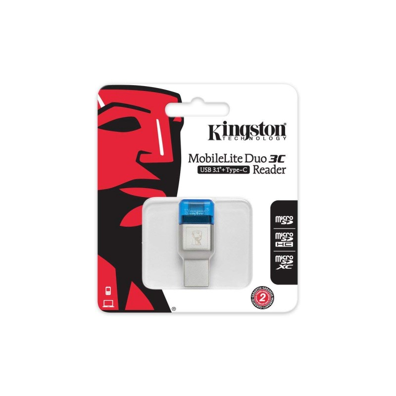 Kingston FCR-ML3C MobileLite DUO 3C USB3.1+Type C SD-Micro SD Kart Okuyucu