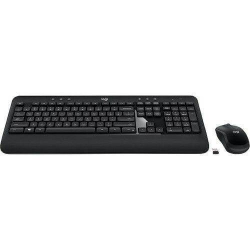 Logitech 920-008808 Advanced Wireless Combo Klavye & Mouse Siyah Set Caps Lock Işıklı