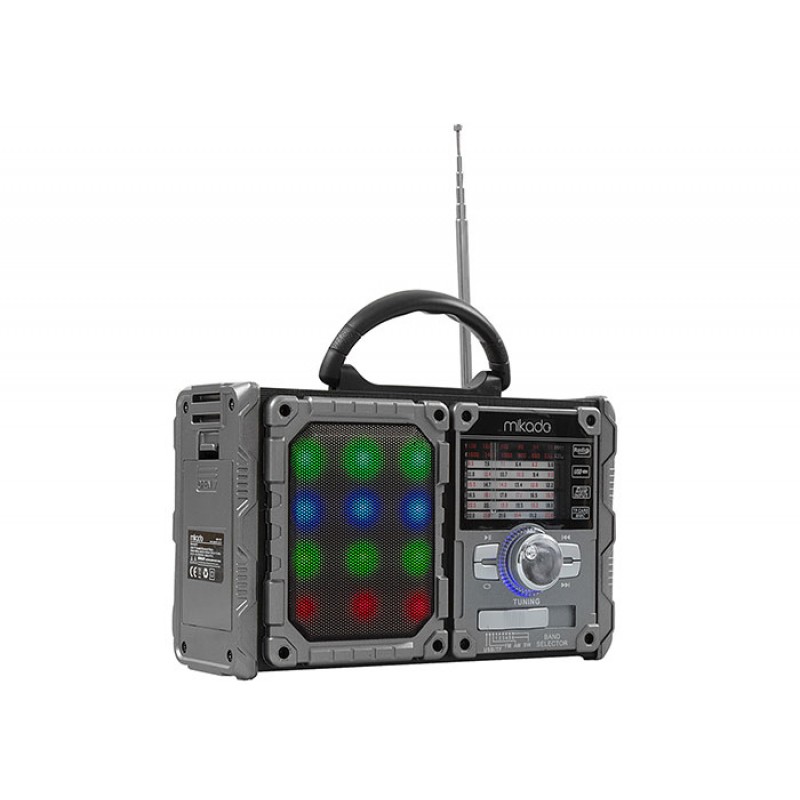 Mikado MDR-9BT Serenad-K Siyah-Kırmızı Usb-TF Destekli Bluetooth Speaker