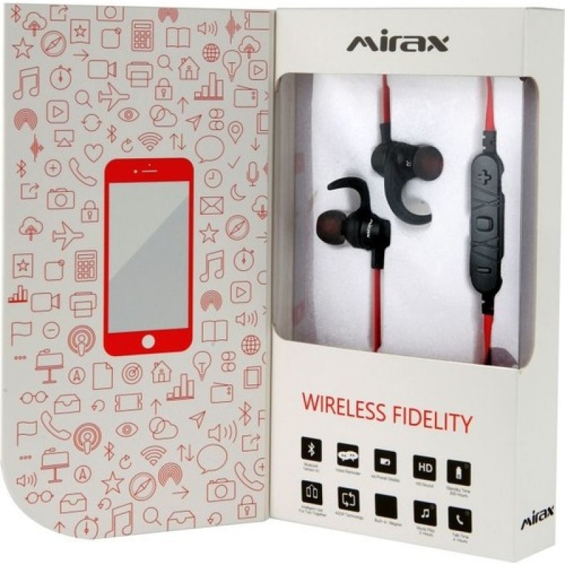Mirax SBE-5500 Bluetooth Stereo Kulaklık - Kırmızı