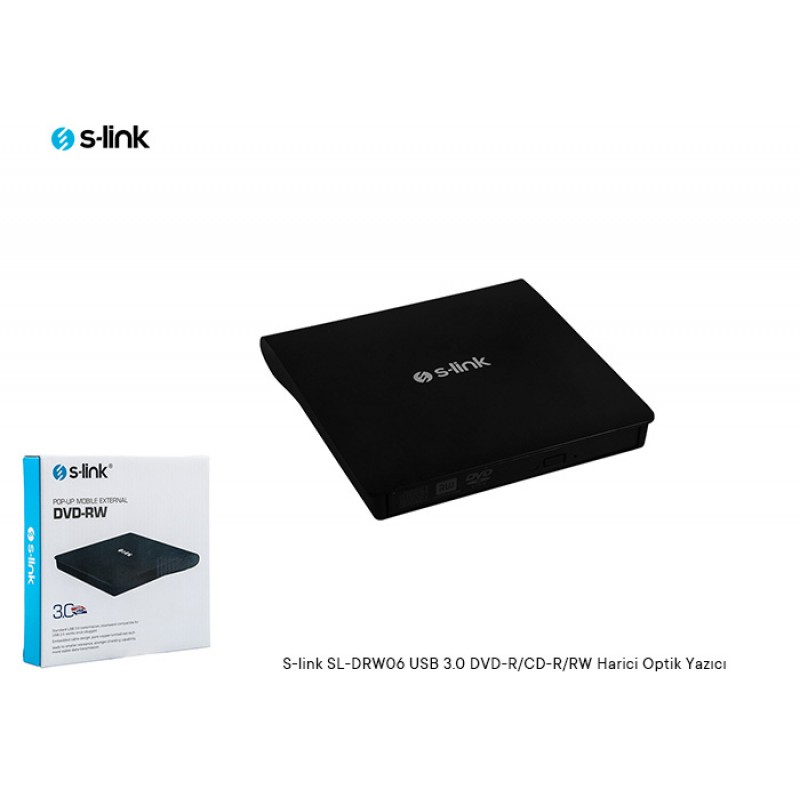 S-link SL-DRW06 USB 3.0 DVD-R-CD-R-RW Harici Optik Yazıcı