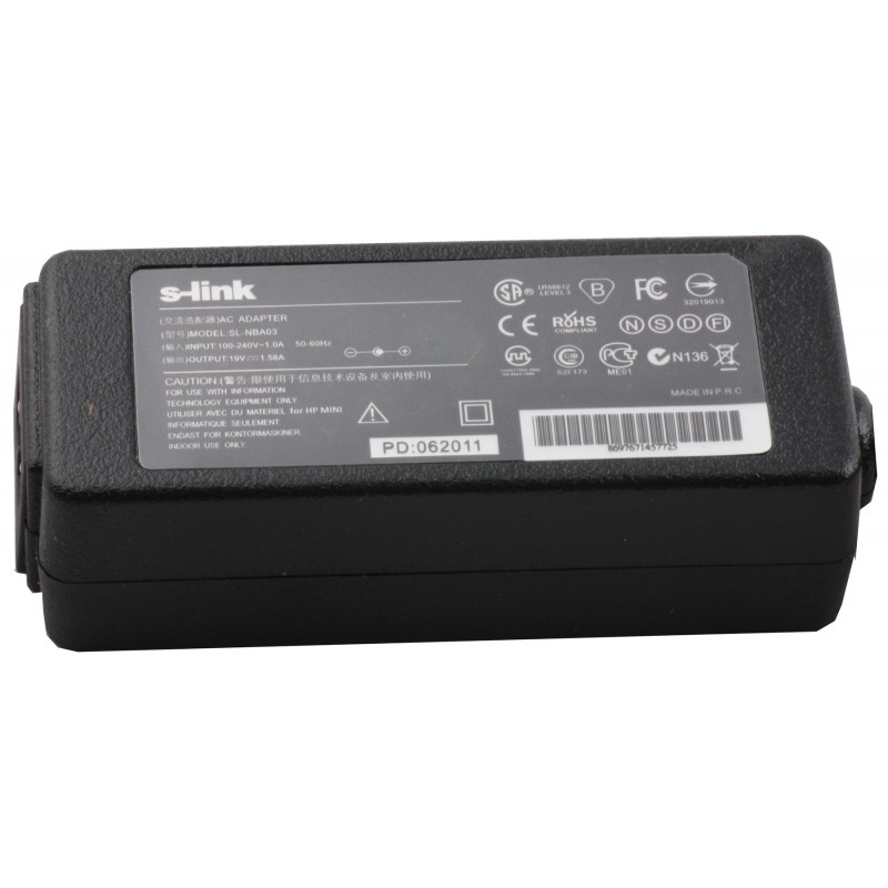 S-link SL-NBA03 30w 19v 1.58a 4.8-1.7 Notebook Adaptör