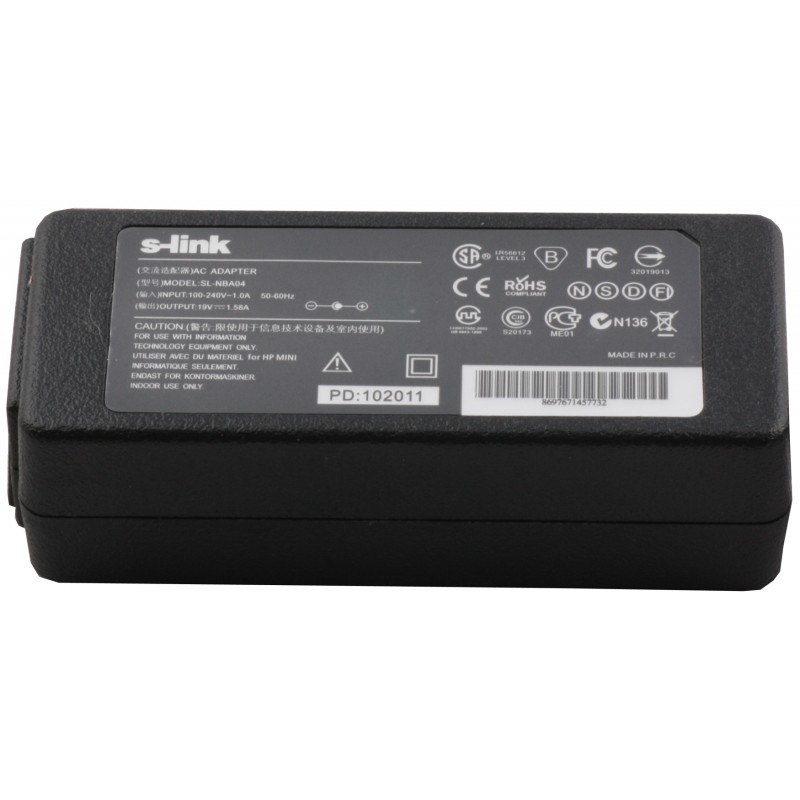 S-link SL-NBA04 30w 19v 1.58a 4.0-1.7 Notebook Adaptör