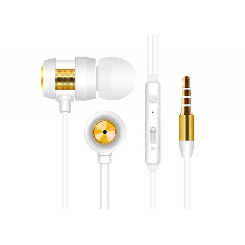 Snopy SN-J01 Beyaz Gold Mikrofonlu Kulaklık