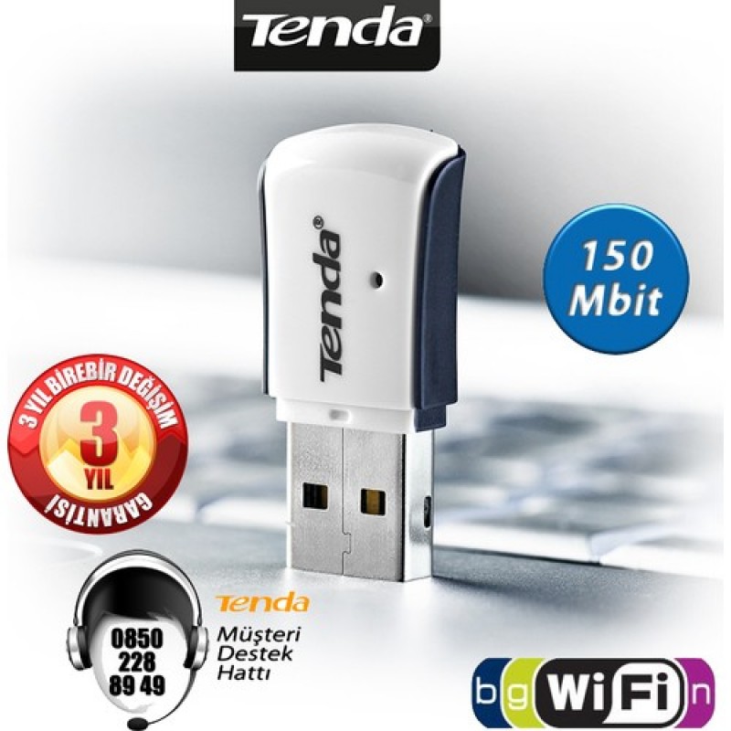 Tenda W311M 150 Mbps Mini Kablosuz USB Adaptör