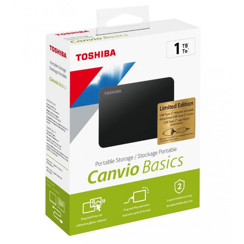 Toshiba 1Tb Canvio Basics 2.5