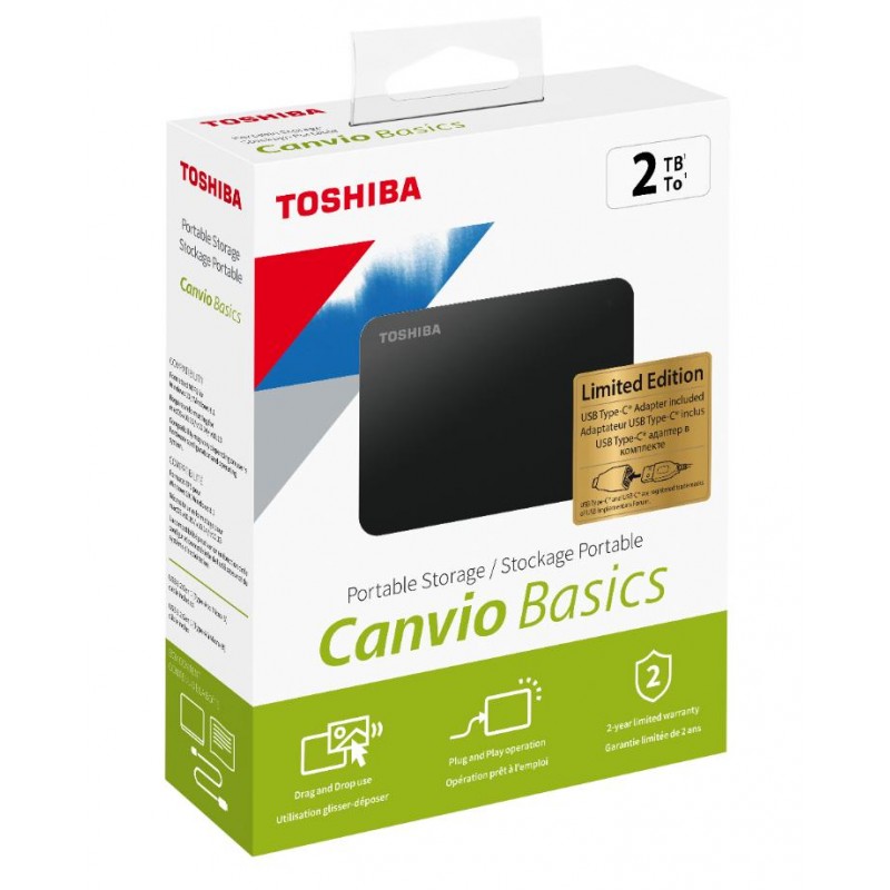 Toshiba 2Tb Canvio Basics 2.5