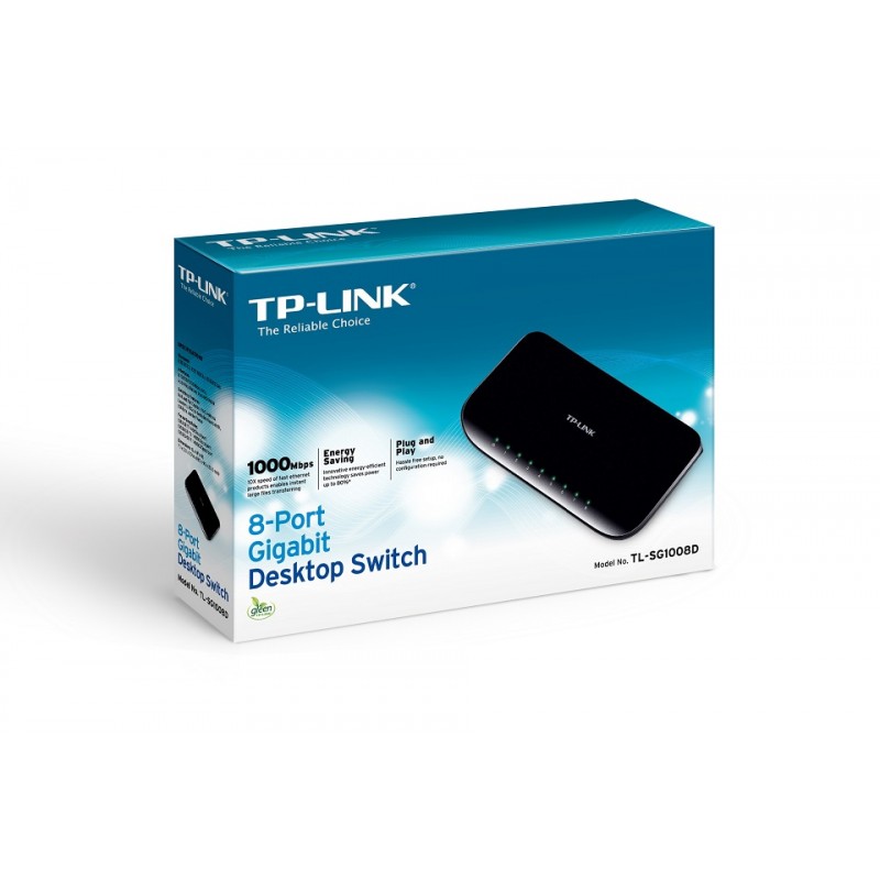 Tp-Link TL-SG1008D 8 Port 10-100-1000 Mbps Switch Plastik Kasa