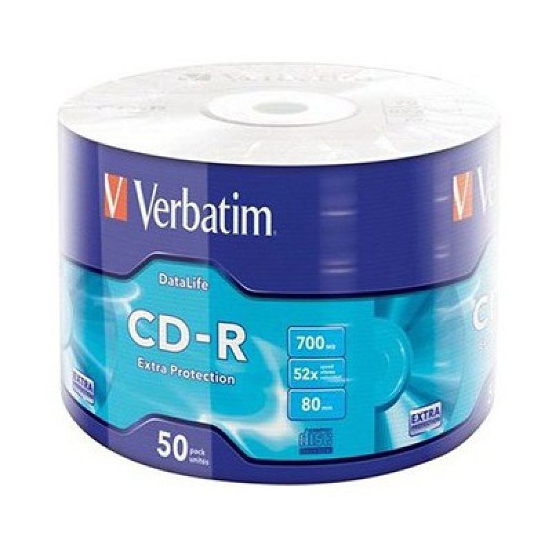 Verbatim 43787 CD-R 50 Lİ Wrap Extra Protection 52x
