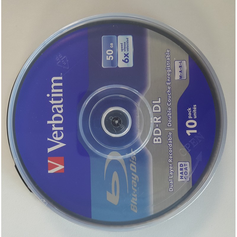 Verbatim BD-R DL 10LU Blu-ray 50GB 6X