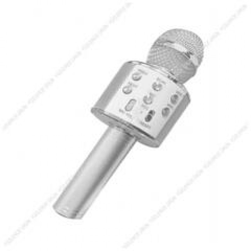 Wster Ws-858 Gümüş Bluetooth Karaoke Mikrofon
