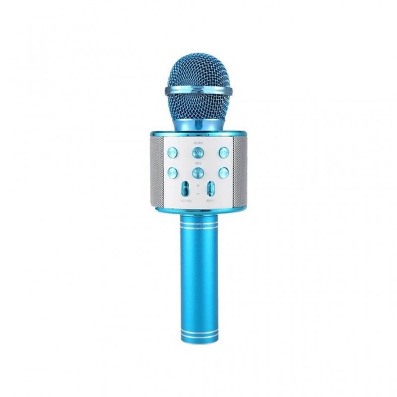 Wster Ws-858 mavi Bluetooth Karaoke Mikrofon